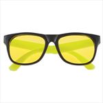 Black Frame With Yellow Temples Front